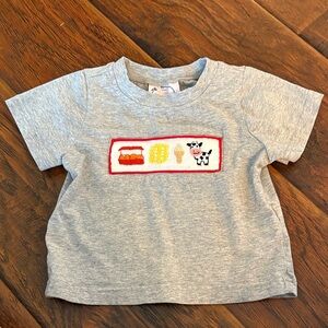 Chick-fil-a custom embroidered/smocked shirt